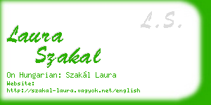 laura szakal business card