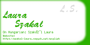 laura szakal business card